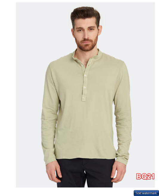 Barena Nalin Long Sleeve Henley Laguna Large $265