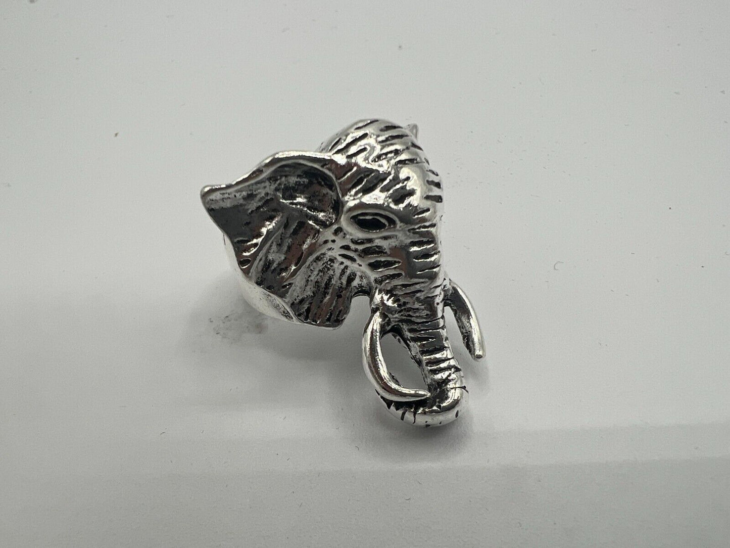 Adjustable Huge Elephant Head Vintage Biker Punk Wrap Gothic Animal Ring