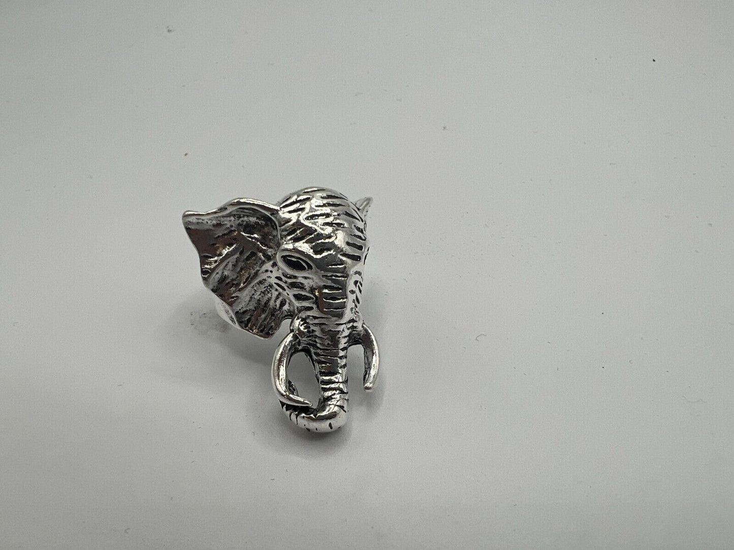 Adjustable Huge Elephant Head Vintage Biker Punk Wrap Gothic Animal Ring