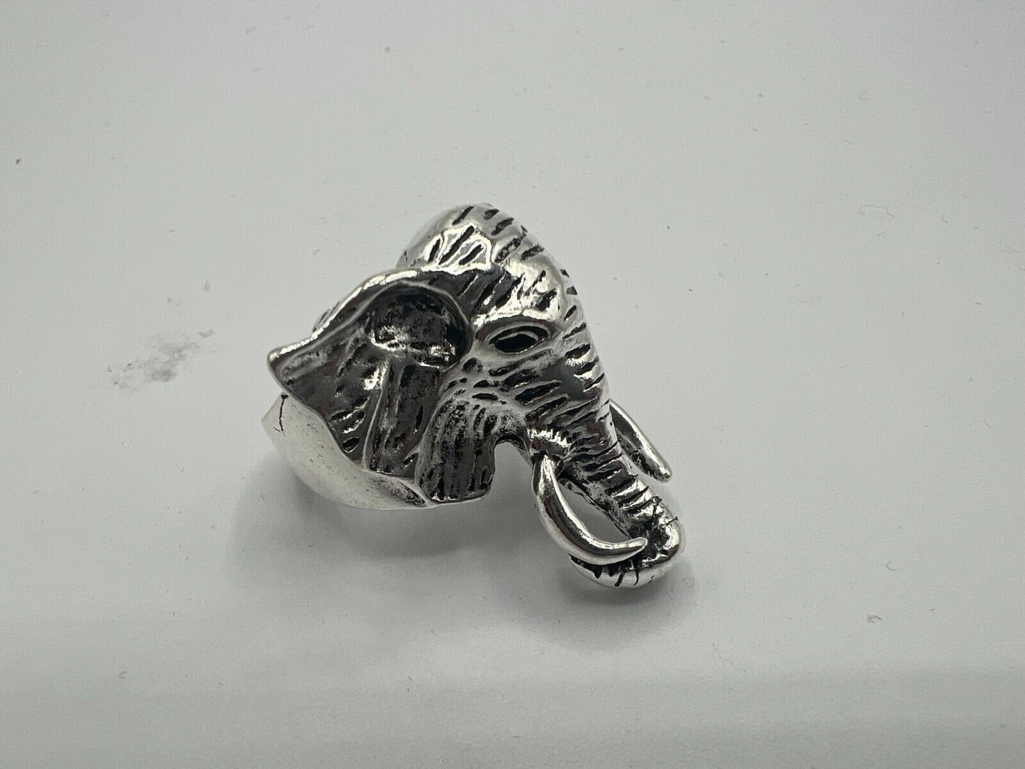 Adjustable Huge Elephant Head Vintage Biker Punk Wrap Gothic Animal Ring