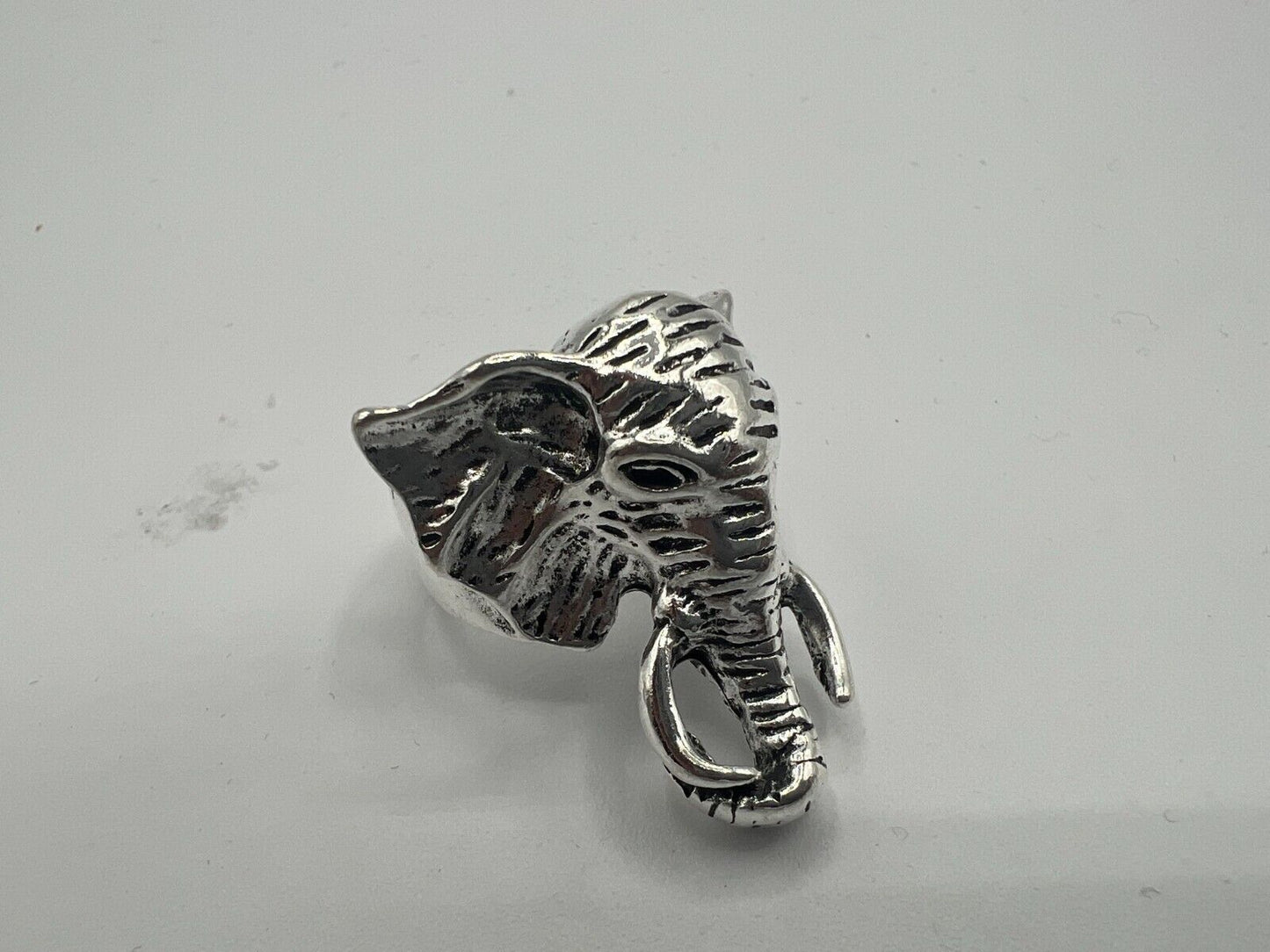 Adjustable Huge Elephant Head Vintage Biker Punk Wrap Gothic Animal Ring