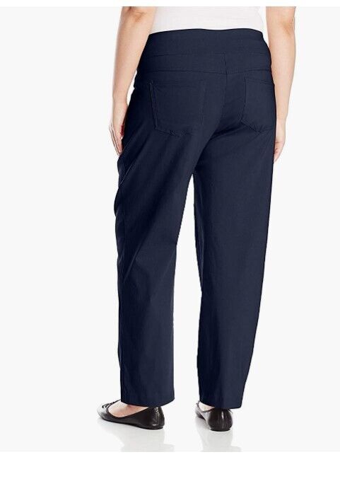 Alfred Dunner Womens Plus Average Pant, Blue, 16W