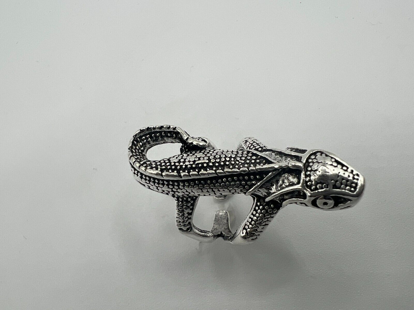 Adjustable Huge Ferocious Lizard Vintage Biker Punk Wrap Gothic Lizard Ring