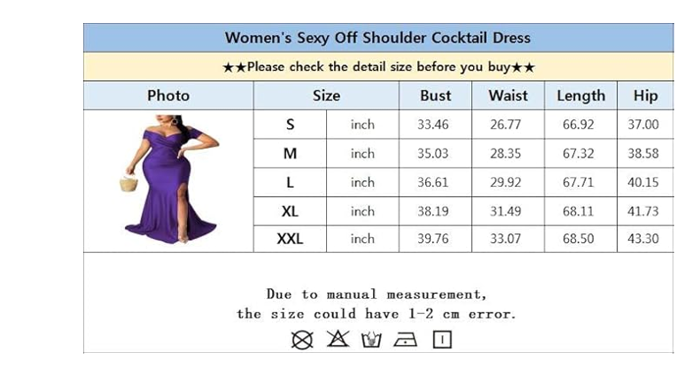 Women Sexy Off Shoulder Elegant V Neck Short Sleeve Wrap Formal Evening Gowns, L