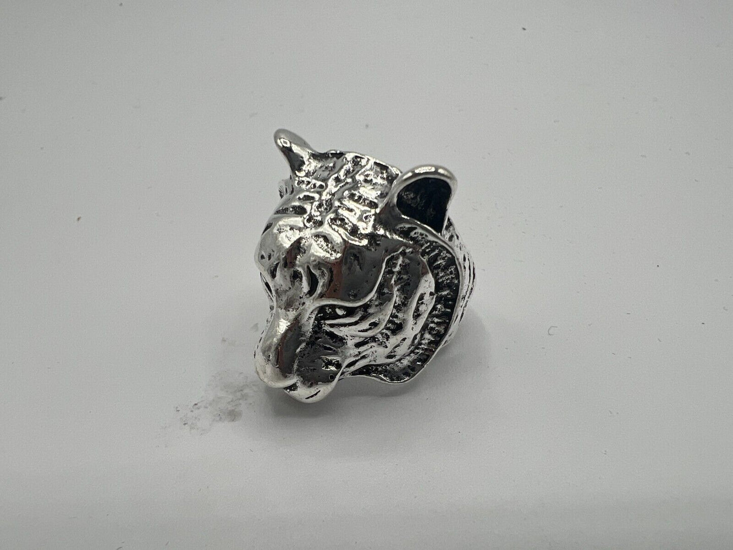 Adjustable Huge Tiger Head Vintage Biker Punk Wrap Gothic Tiger Animal Ring