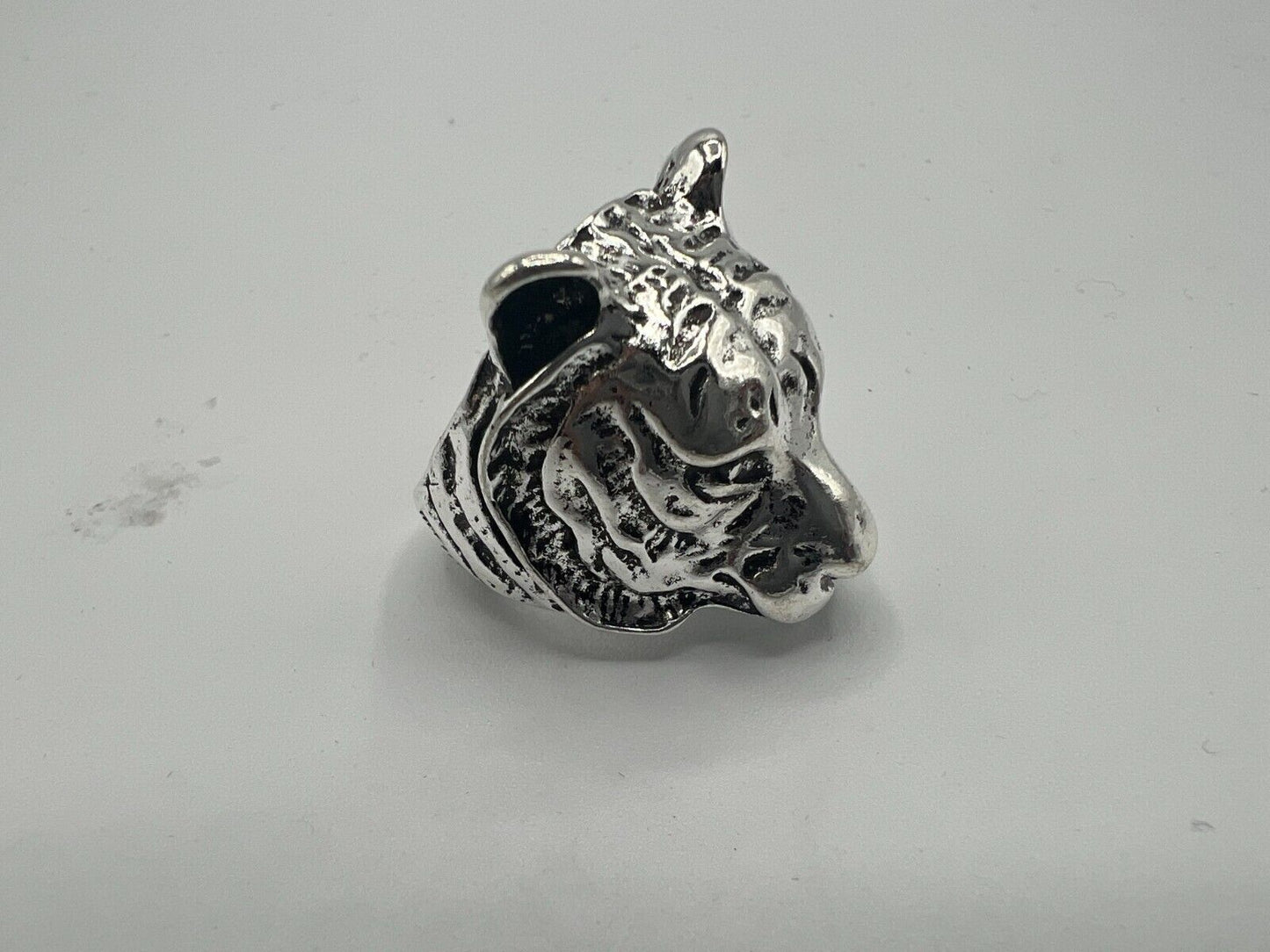 Adjustable Huge Tiger Head Vintage Biker Punk Wrap Gothic Tiger Animal Ring