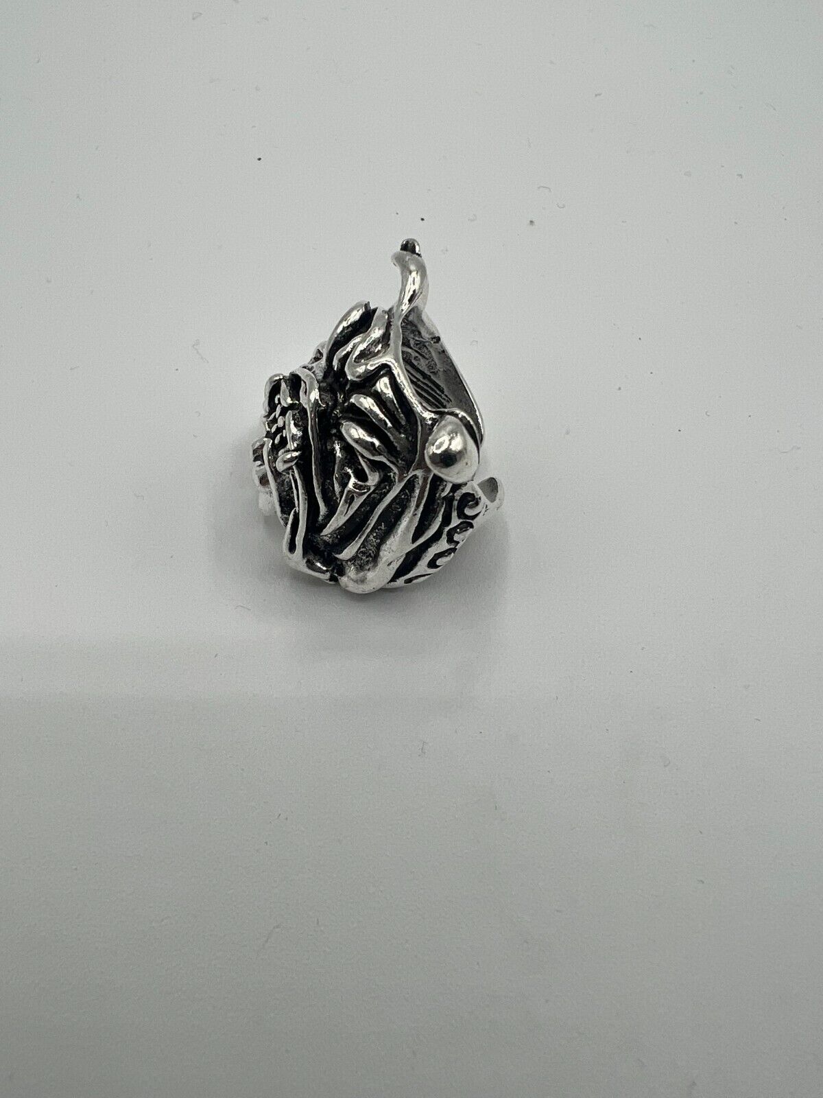 Adjustable Huge Bulldog Head Vintage Biker Punk Wrap Gothic Bulldog Animal Ring