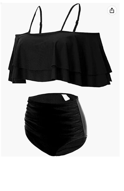 Tempt Me Women Two Piece High Waisted Bikini Set Swimsuit Tummy Control Bottoms