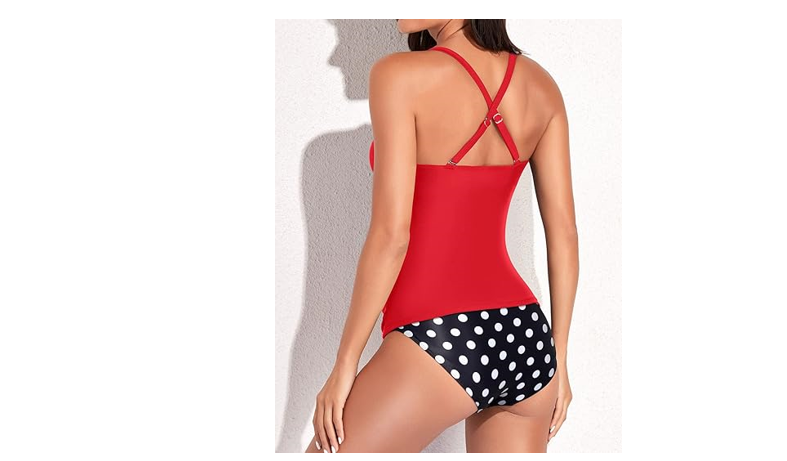 Yonique Tankini Swimsuits for Women Tummy Control Bathing Suits Two Piece, M