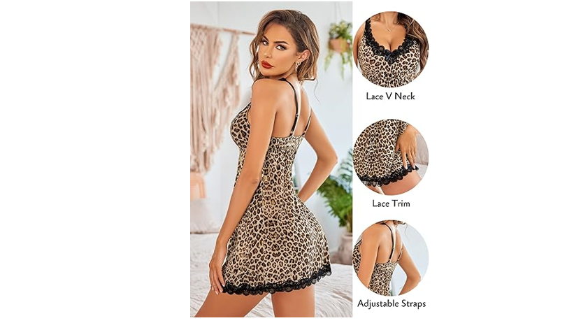 Avidlove Women Sleepwear Sexy Nighty Lace Nightgown Babydoll Chemise Lingerie, S