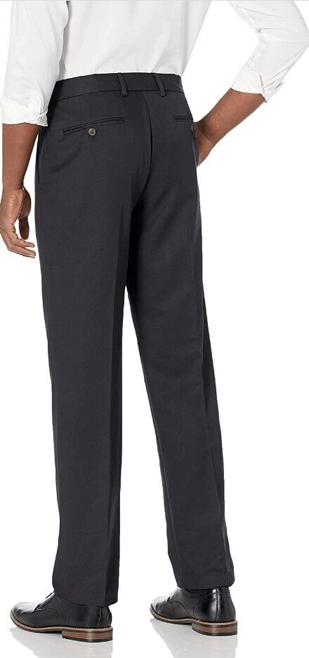 Amazon Essentials Men's Classic-Fit Expandable-Waist Flat-Front Dress Pant 40x34