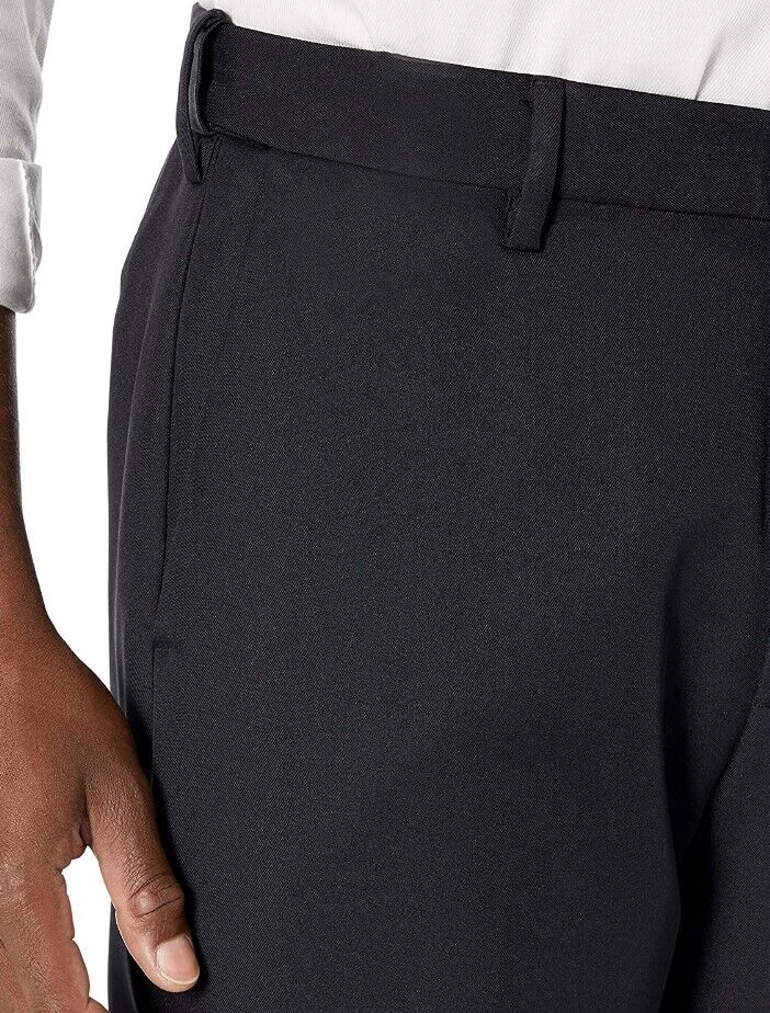 Amazon Essentials Men's Classic-Fit Expandable-Waist Flat-Front Dress Pant 40x34