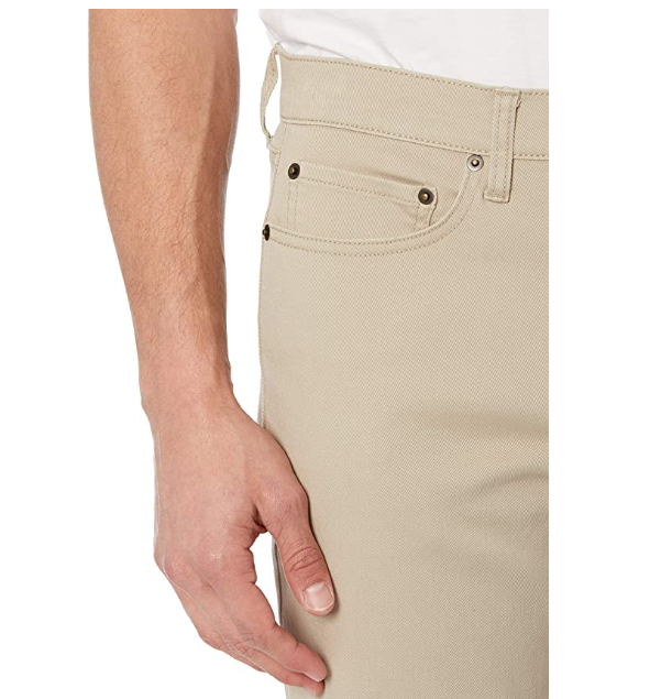 Essentials Men's Slim-Fit Stretch Jean, Light Khaki, 31W x 30L