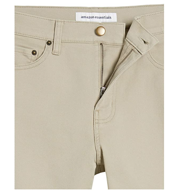 Essentials Men's Slim-Fit Stretch Jean, Light Khaki, 31W x 30L