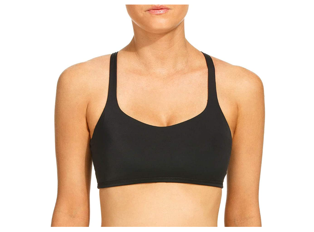 Undies.com Women's Low Impact Wire Free Studio Racerback Active Sports Bra Small