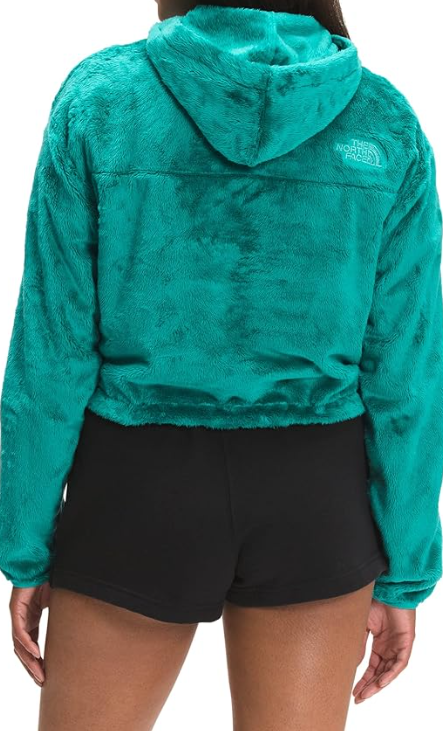 THE NORTH FACE Women's Osito 1/4 Zip Hoodie, Porcelain Green, Sweatshirt XL