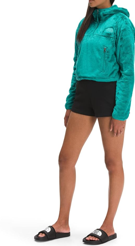 THE NORTH FACE Women's Osito 1/4 Zip Hoodie, Porcelain Green, Sweatshirt XL