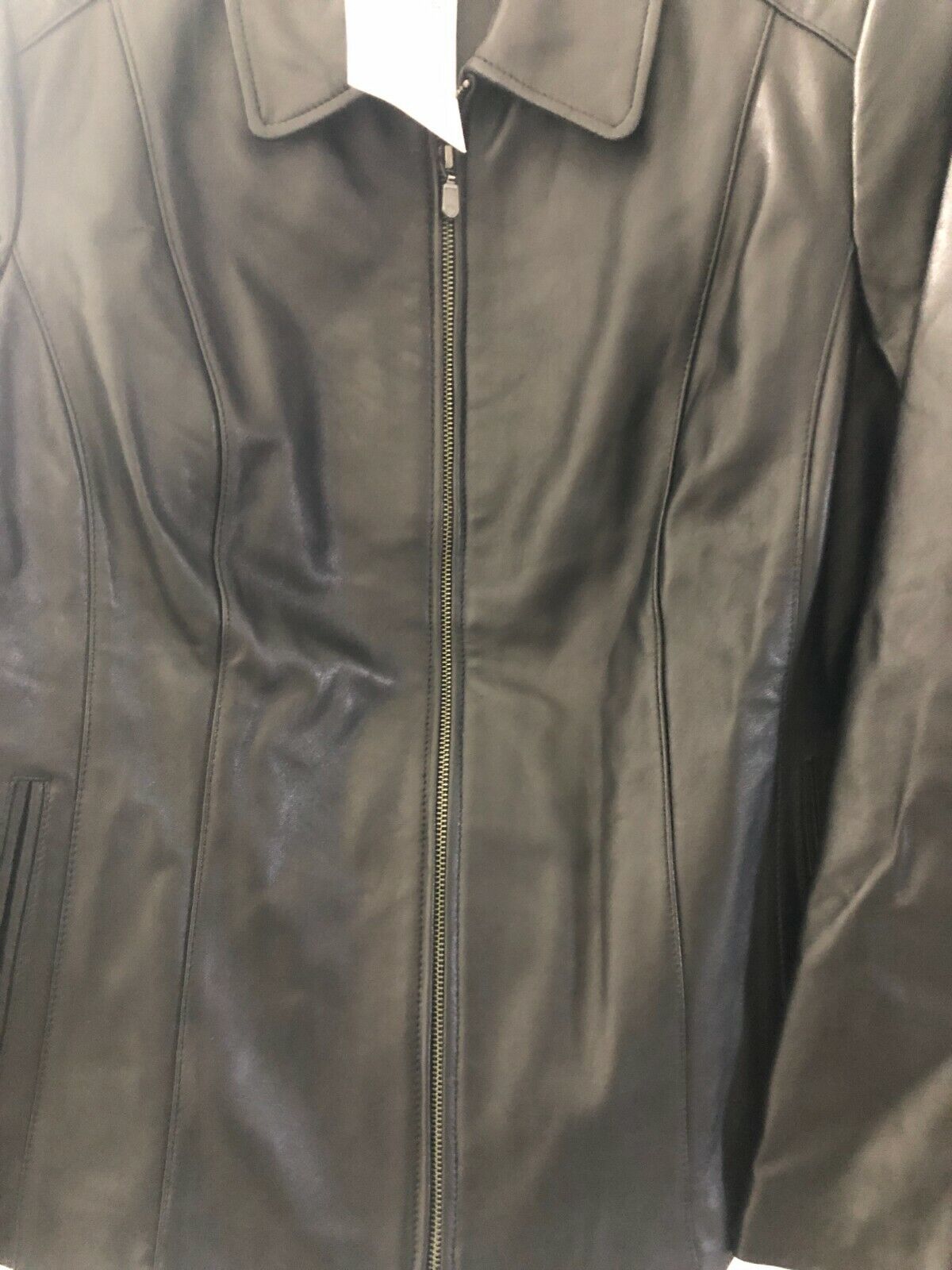 BGSD Women Miranda Lambskin Leather Jacket Black XL ~B25 MSRP $319.99