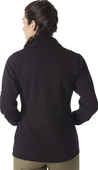 Wrangler Riggs Workwear Women's Full-Zip Moisture Wicking Work Jacket, Black XXL