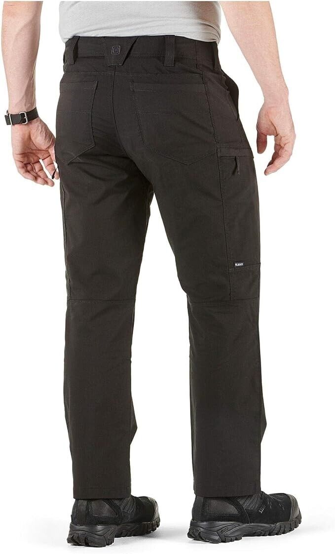 5.11 Tactical Men's Apex Cargo Work Pants, Flex-Tac Stretch Fabric Black 28WX32L