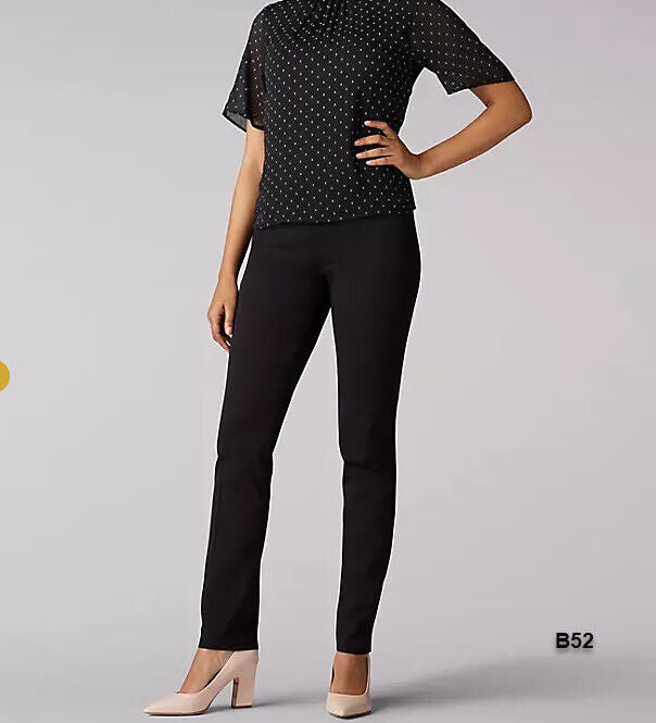 WOMEN'S SCULPTING SLIM LEG PULL ON PANT 18 SHORT BLACK ~B52