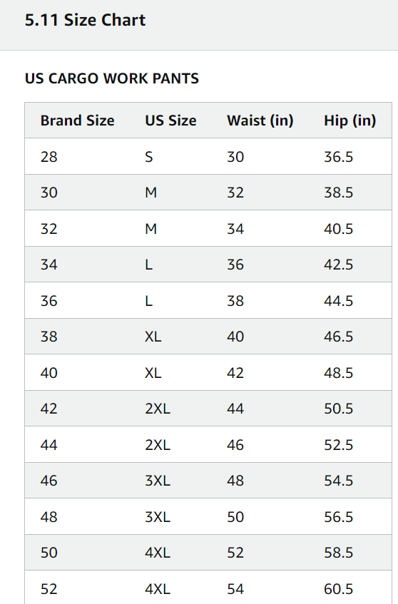 5.11 Tactical Men's Apex Cargo Work Pants, Flex-Tac Stretch Fabric Black 28WX32L