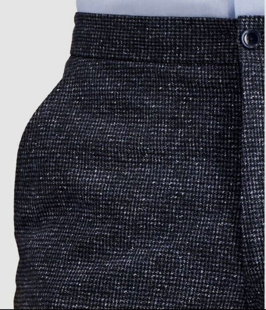 $120 Tommy Hilfiger Mens Blue Modern-Fit Suit Trousers Dress Pants Size 40W 32L
