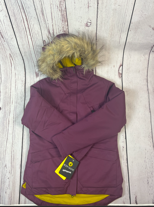 Body Glove Women's Softshell Ski Jacket Snow Jacket Hooded Winter Jacket Coat M