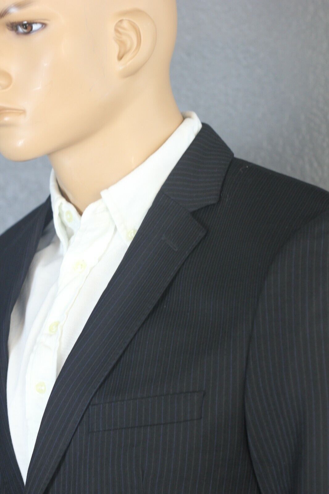 Vince Camuto Black Pin Stripe Slim Fit Suit Separate Jacket Sport Coat 40S