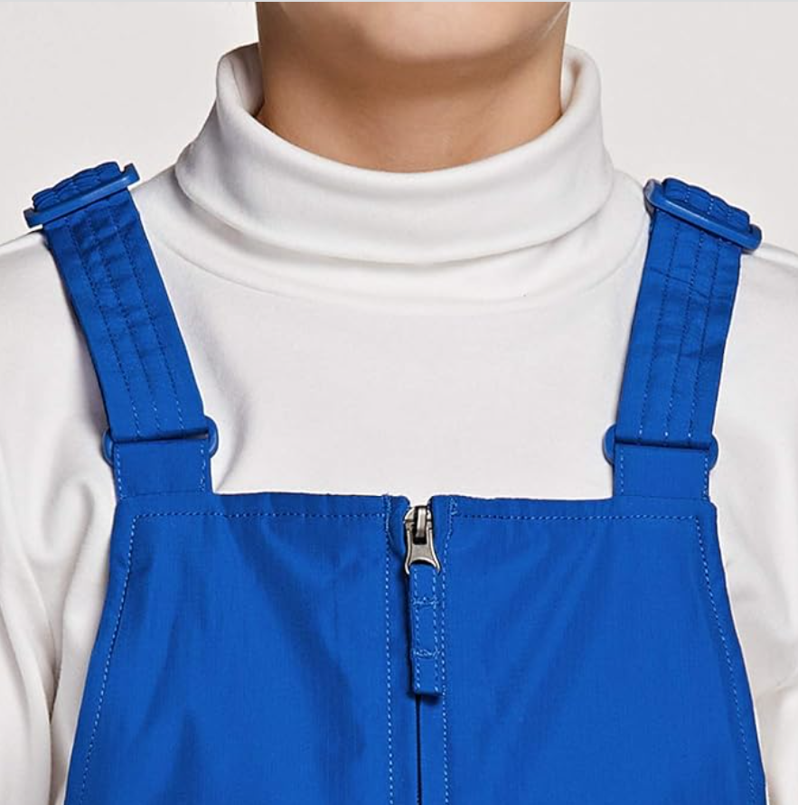TSLA Kids & Boys and Girls Winter Snow Bibs, Windproof Ripstop Ski Pants, Blue