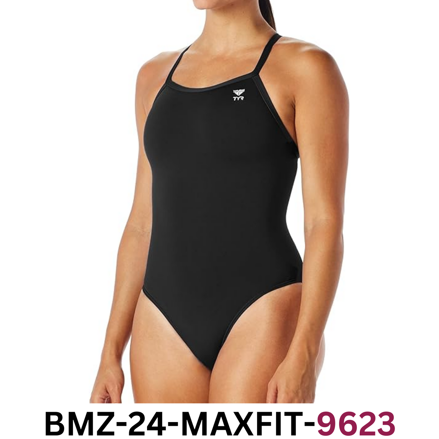 TYR Women's Durafast One Maxfit Swimsuit, Black, Size 30 BMZ24-9623