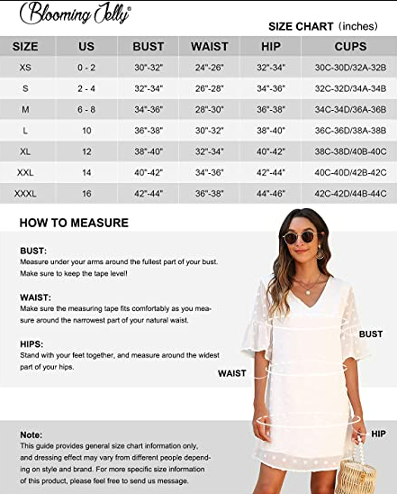 Blooming Jelly Womens Dresses SS Ruffle Sun Dress Chiffon Flowy Shift Mini Dress