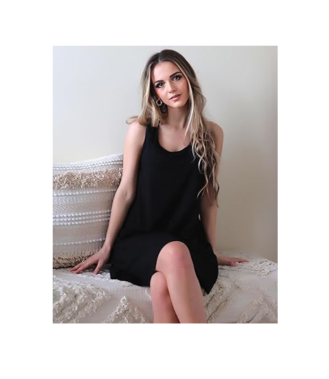 Avidlove Sleepwear for Women Tank Nightgown Chemise Racerback Sleeveless Dress,M