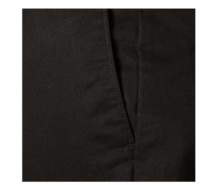 Essentials Men's Slim-Fit Wrinkle-Resistant Flat-Front Chino Pant,Black, 32Wx34L