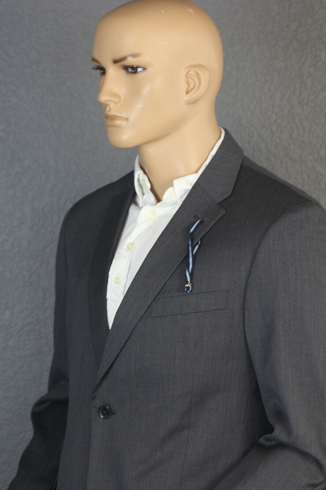 TOMMY HILFIGER Mens Gray Suit Jacket Keene Dark Grey Size 40S