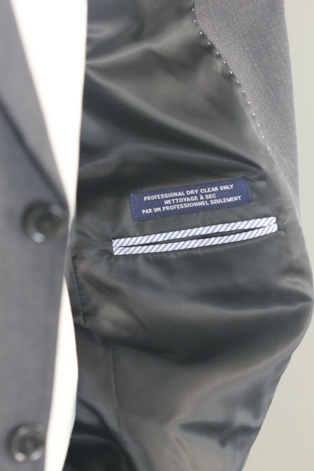TOMMY HILFIGER Mens Gray Suit Jacket Keene Dark Grey Size 40S