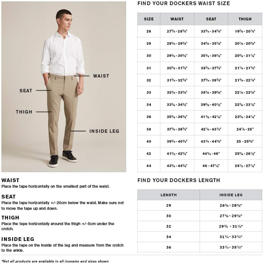DOCKERS Men's Slim Fit Workday Khaki Smart 360 Flex Pants, Black, 32W x 34L