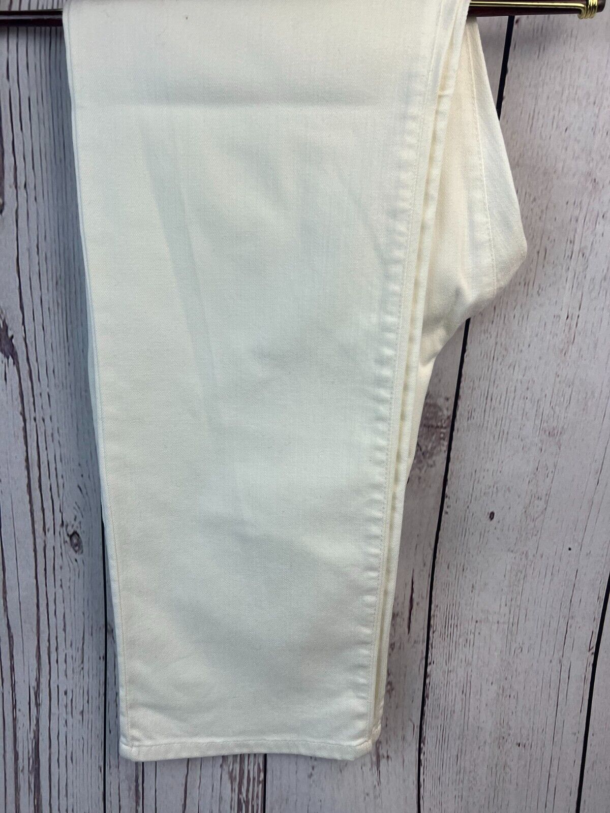 Eileen Fisher Women's Straight White Designer Jeans 32Wx31L