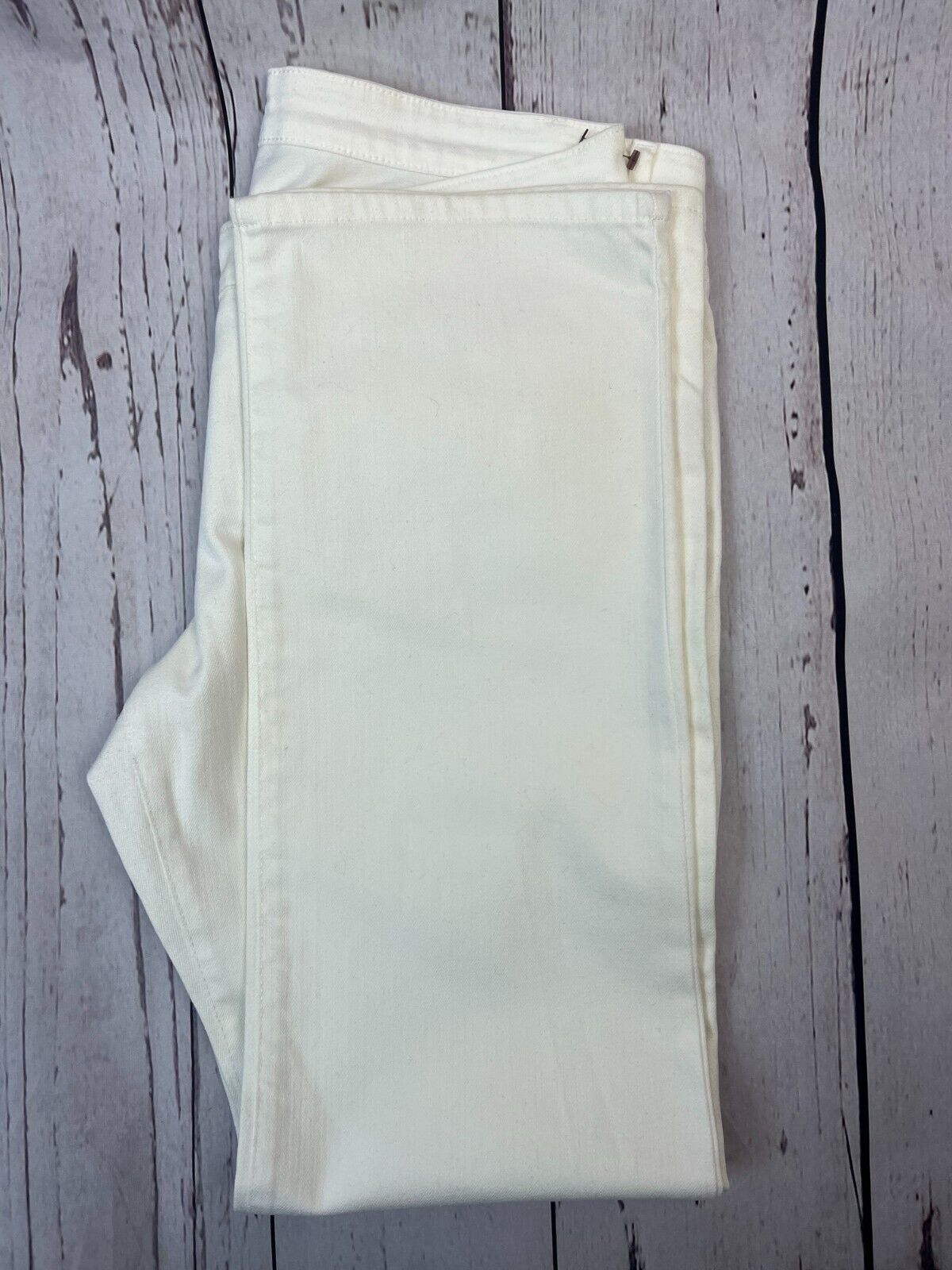 Eileen Fisher Women's Straight White Designer Jeans 32Wx31L