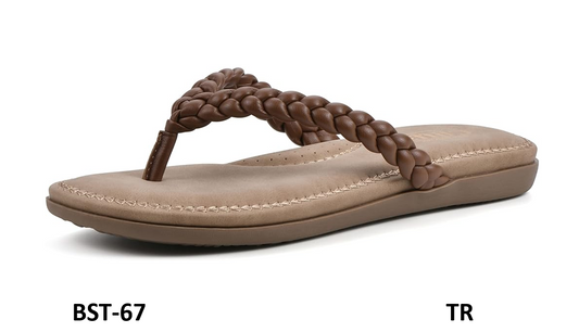 CLIFFS BY WHITE MOUNTAIN Women's Freedom Flip Flop Sandal, Brown/Smooth, 6.5 M