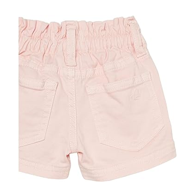 DL1961 Girls' Lucy Toddler High Rise Paperbag Shorts,Flexible Fit, Pink Peony, 6