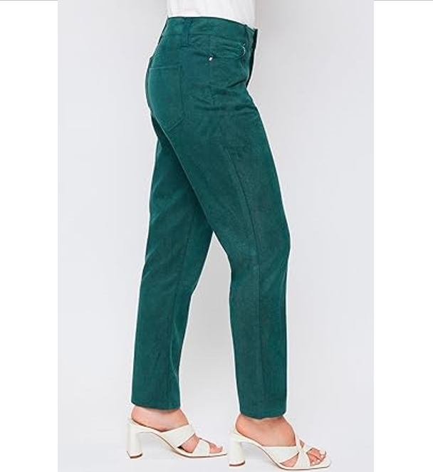 Women's Sueded Twill 5 Pocket Straight Leg Pant Lifestyle Collection, Hunter, 14