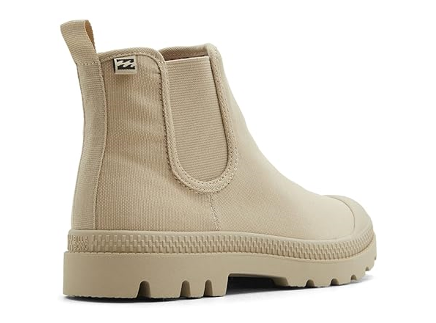 Billabong Women Sydney Chelsea Boot Vegan Friendly Fabric, 5in Shaft, Khaki, 7.5