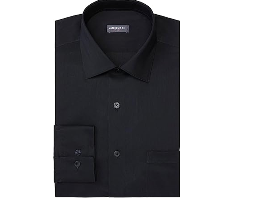 Van Heusen Men's Fit Dress Shirt Ultra Wrinkle Free Flex Collar Stretch,22-37/38