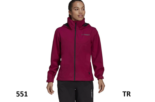 adidas Multi RAIN.RDY Jacket, Power Berry, XS (US 0-2) adidas women's jacket XS