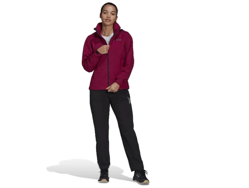 adidas Multi RAIN.RDY Jacket, Power Berry, XS (US 0-2) adidas women's jacket XS