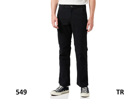 Carhartt Men's Rugged Flex Rigby Dungaree Pant, Relaxed Seat, Black, 30W X 34L
