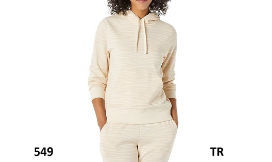 Essentials Women French Terry Fleece Pullover Hoodie-Available in Plus Size, XL