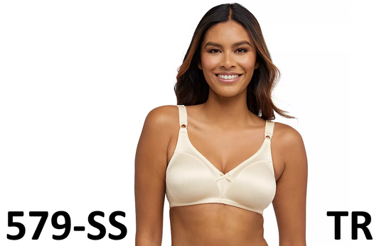 Bali® Double Support Comfort-U Wireless Full-Figure Bra, 3820 Light Beige, 36DD
