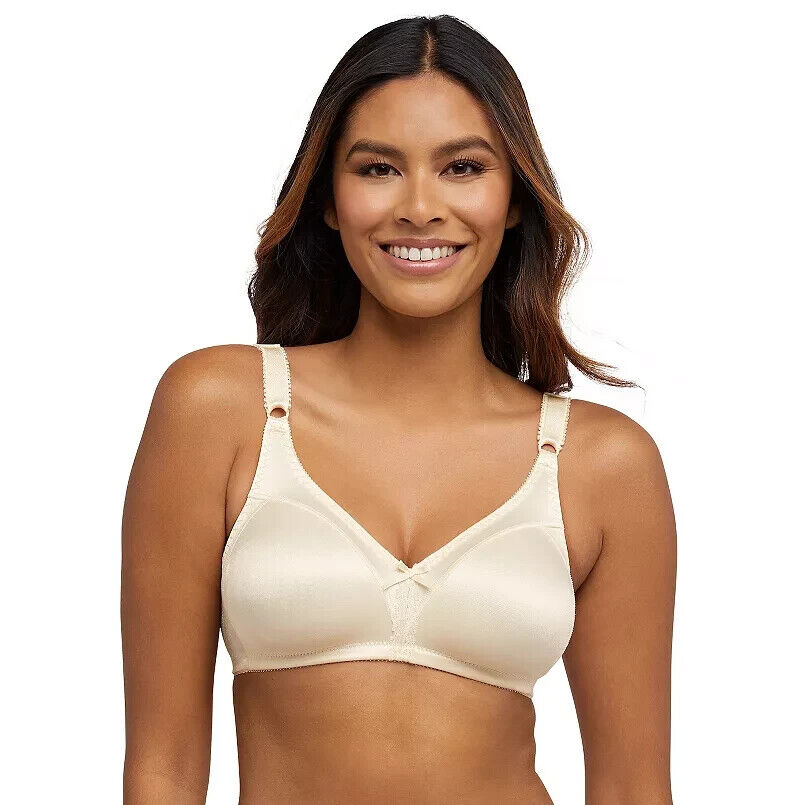 Bali® Double Support Comfort-U Wireless Full-Figure Bra, 3820 Light Beige, 36DD